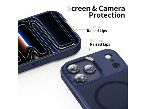 Tech-Protect MagMat MagSafe-deksel for iPhone 17 Pro - navy blue
