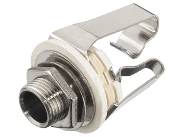 Monacor T-213J, 6.3 mm, Rustfrit Stål, Krom, 9 mm