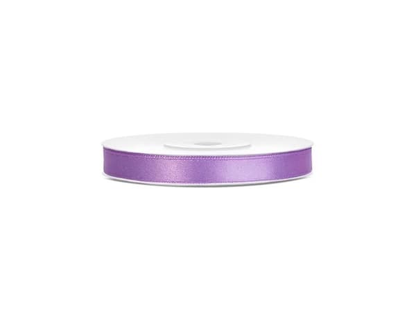 Lavendel satinbånd 6mm