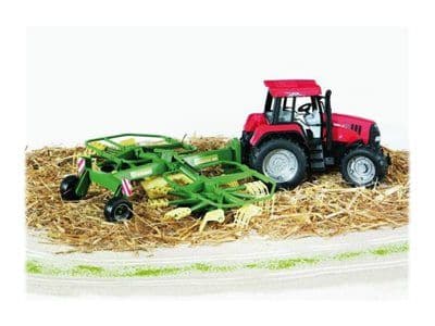 Bruder Krone dual rotary swath windrower toy