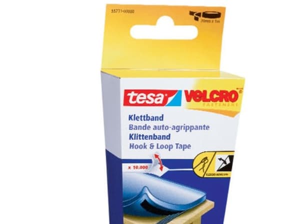 Tesa On & Off - Monteringsbindemedel - 2 cm x 1 m - svart