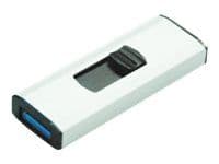 MediaRange - USB-flashstasjon - 128 GB - USB 3.0 - svart, sølv