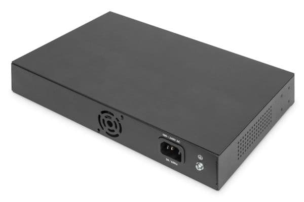 DIGITUS - Switch - ohanterad - 16 x 10/100/1000Base-T - rackmonterbar, skrivbordsmodell