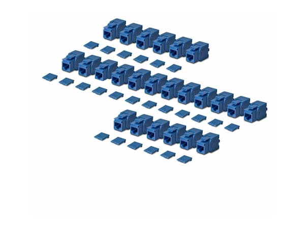 Cat6 Keystone Jack 24-Pack 180-Deg