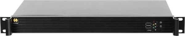 Netrack Server Case - Rackmonterbar 1U - mini-ITX - ingen strømforsyning - svart