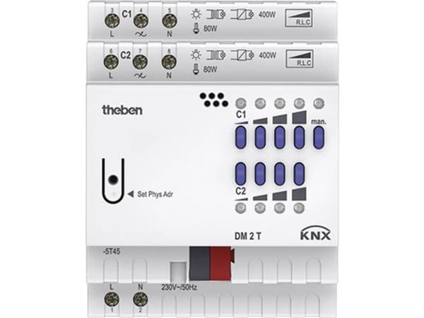 KNX universal dimmer 2-f. DM2T