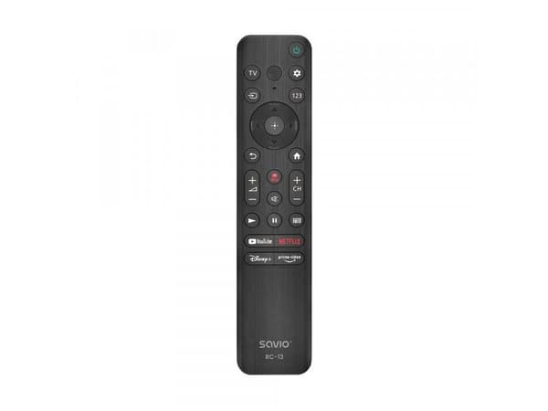 Savio RC-13, TV, IR Kabelfri, Trykknapper, Sort