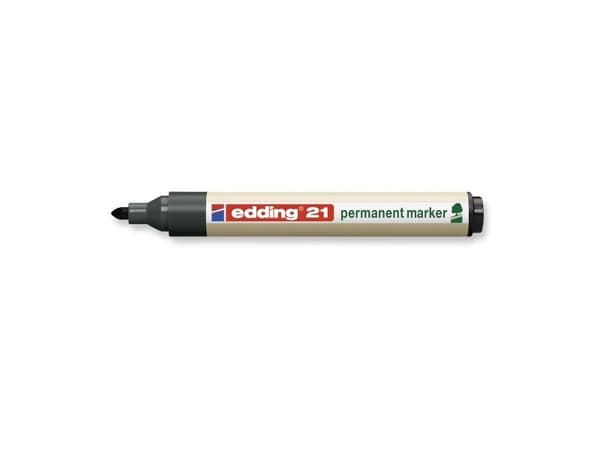 Marker Edding ecoline 21 permanent sort (stk.)
