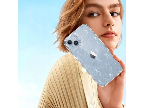 Tech-Protect FlexAir hybriddeksel til Samsung Galaxy S23 FE - clear-glitter