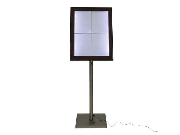 Securit® CLASSIC informationsdisplay i mørkebrun