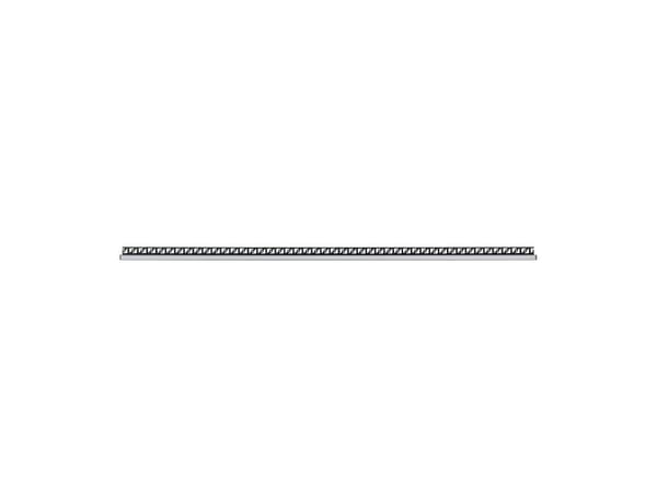 EGLO profil 4 H13 innfelt for striper 1m sort