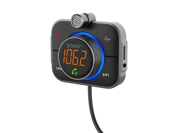 Savio TR-14 FM-sender med Bluetooth og PD-lader