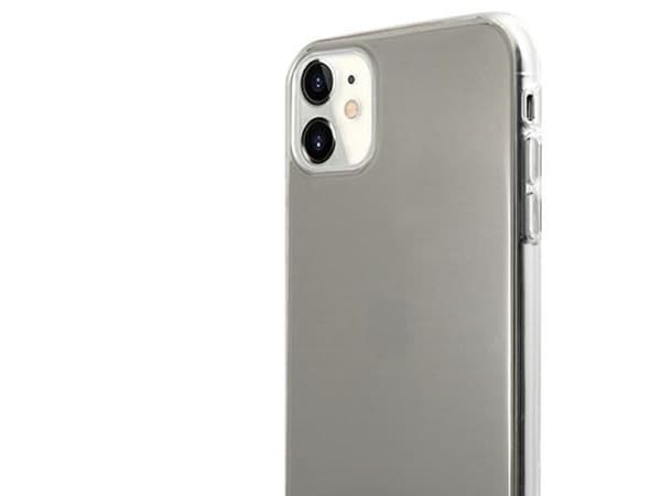 AMG electroplate sort/hvit etui til iPhone 11 / XR 6.1" - transparent