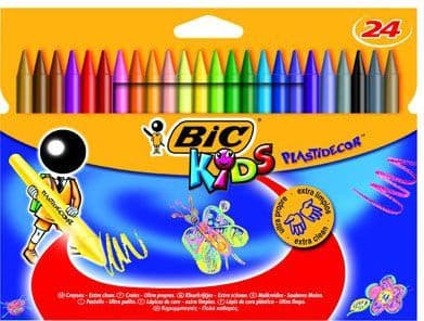 BIC Kids, 24 styck, Multifärg, Multifärg, Plast, Upphängbar förpackning
