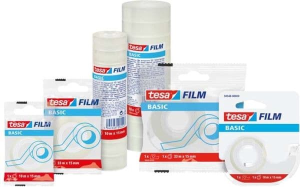 TESA Basic, 33 m, Gjennomsiktig, tesafilm, 15 mm, 1 stykker