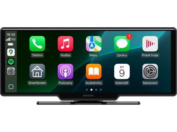 Sencor ryggekamera CarPlay og Android Auto SCT M1060BWT