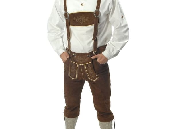 Ægte lederhosen, brun
