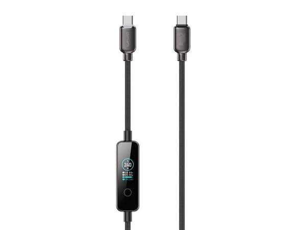 4smarts USB-C Kabel ScreenCord 240W 1,2m, schwarz