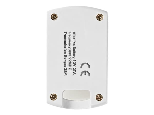 Nedis RFRC220WT, Universell, RF kabel-fri, Trykknapper, Sort, Hvit