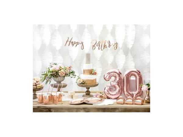 Rose gold tallerkner, 18 cm