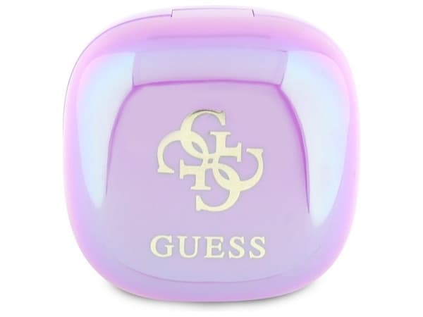 Guess 4G trykt logo Bluetooth TWS-hodetelefoner + docke - lilla