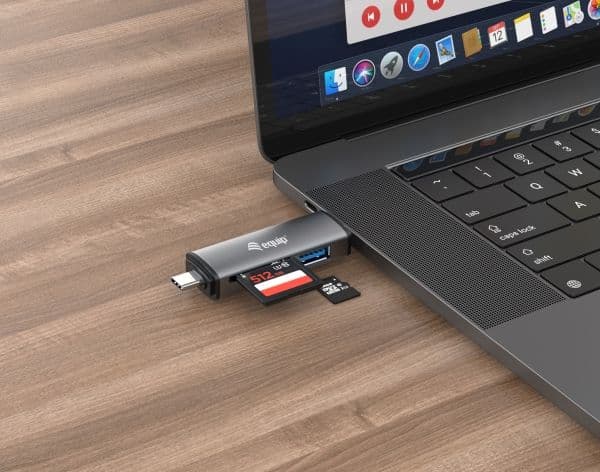 Kortläsare Equip USB 3.0 + USB-C för SD/MicroSD