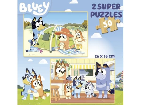 Educa Bluey 2 X 50, Wood