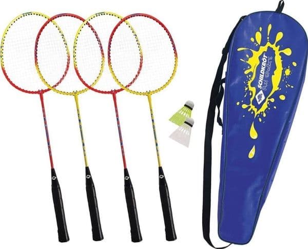 Schildkrot badmintonsett for 4 spillere