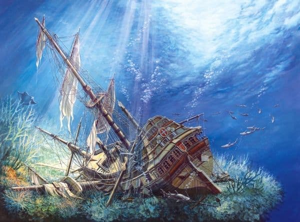 Castorland 2000 Sunken Galleon - PC-200 252