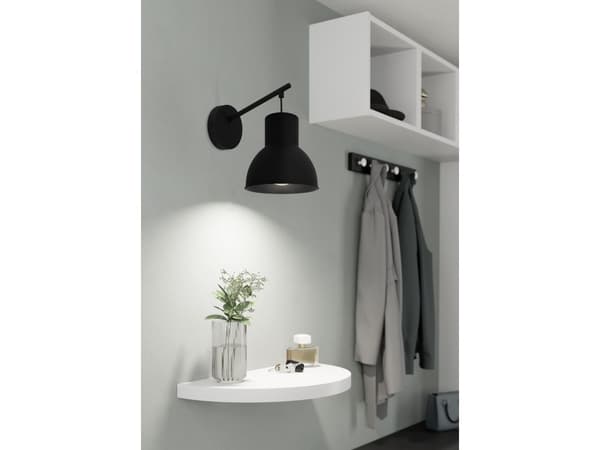 EGLO CAPOLIVERI-E VÆG L120 H140 E27 SORT