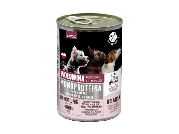 Pet Republic monoprotein våtfoder för hund 400 g