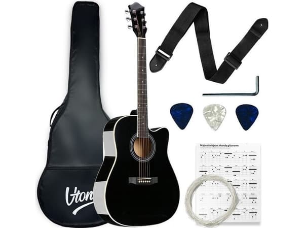 V-TONE AG Two BK - akustisk gitar 4/4, svart