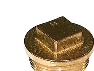 Mässingskruvpropp med kant 1/2"