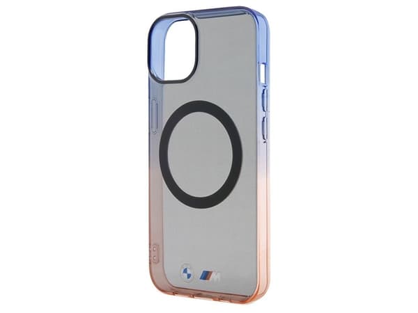 BMW gradient bumper MagSafe-skal för iPhone 15 Plus / 14 Plus - grå