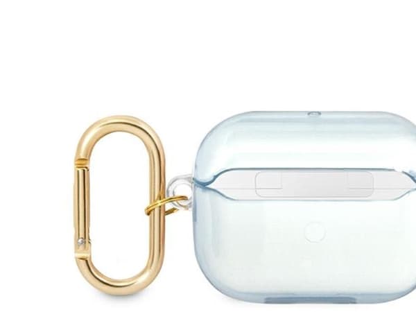 Guess GUAPHHTSB-deksel til AirPods Pro blå/blå med stropp (Strap Collection)