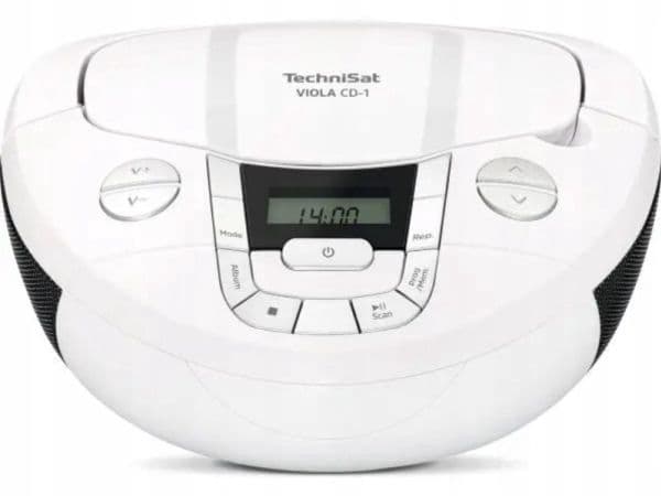 TechniSat CD-soitin TechniSat VIOLA CD-1 FM DAB+ MP3 LCD AUX Bluetooth valkoinen