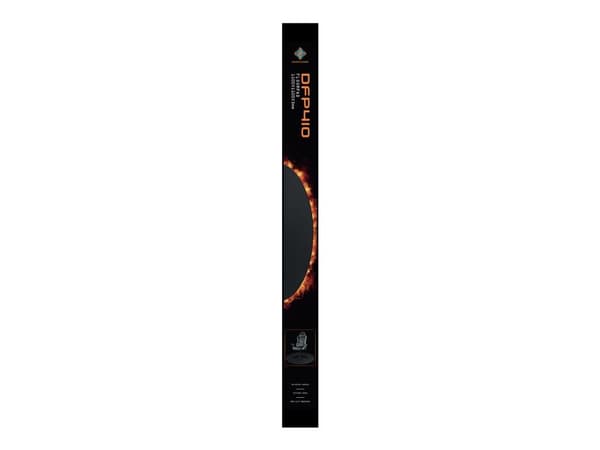 DELTACO DFP410 - Stolemåtte för spel - rund - 110 cm - sort