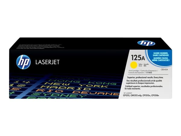 Lasertoner HP 125A CB542A, 1.400 sider, Gul