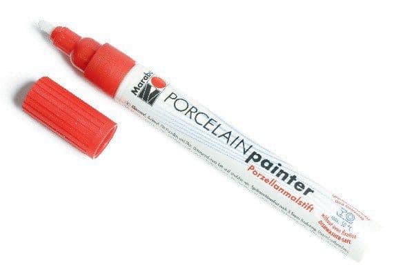 Porslinsmålare 1-2mm 532 glitter röd