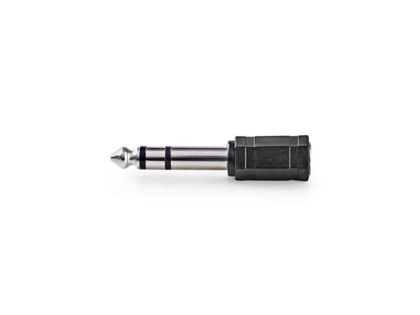 Nedis CAGB23930BK, 6.35 mm, 3,5 mm, Sort