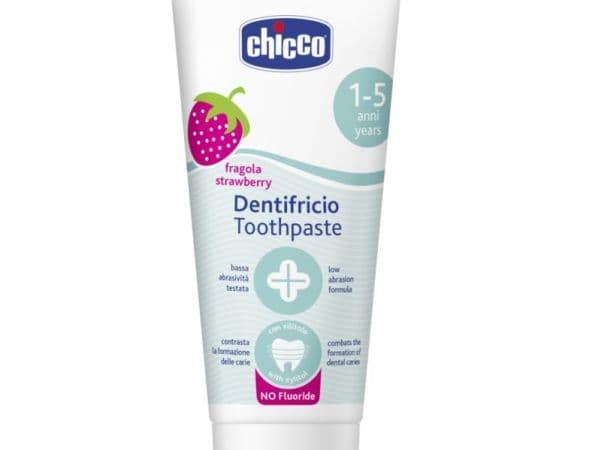 STRAWBERRY FLAVORED TOOTHPASTE 50 ML FLUORIDE FREE 12 M+