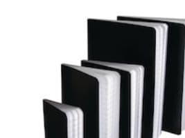 Notesbog, A5, 72 blade, 60 g/m2, Linjeret, Sort