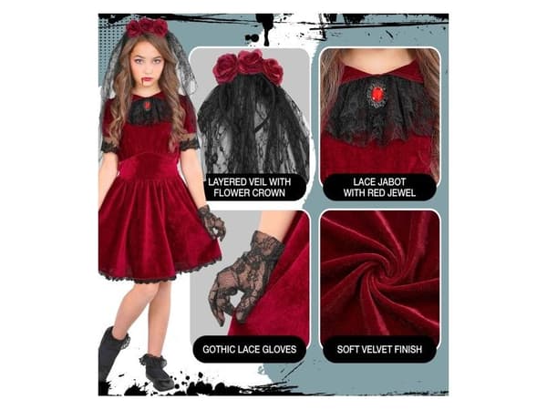 Gotisk Vampyr brud kostume