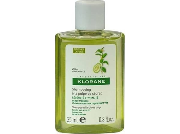 Klorane rensende hårshampoo 25 ml unisex