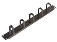 MicroConnect Cable Management D-Ring - Panel för kabelhantering - svart - 1U - 19"