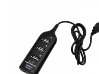 Esperanza EA116 - Hubb - 4 x USB 2.0 - skrivbordsmodell