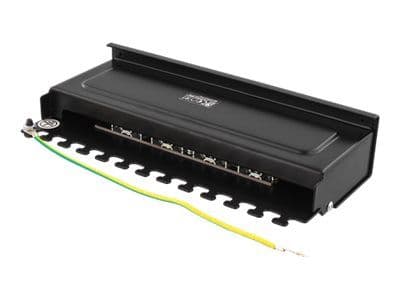 DELTACO PAN-211 - Patch-panel - väggmontering - CAT 6a - RJ-45 X 8 - svart
