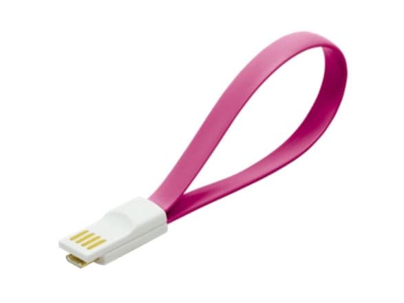 LogiLink USB/Micro USB, USB A, Micro-USB A, USB 2.0, Hankjønn/hankjønn, 0,48 Gbit/s, Rosa