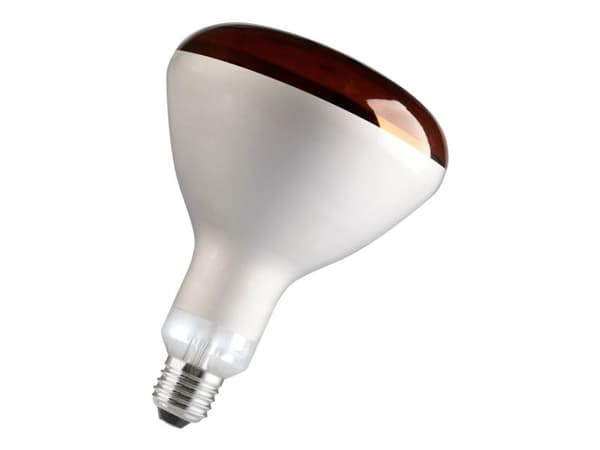 Varmelampe BR125 IR 150W E27 Rød