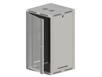 ALANTEC - Skåp - väggmontering, golvmontering - grå - 21U - 19"